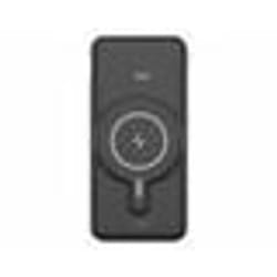 Batterie nomade 10 000 mAh compatible Qi et MagSafe PB-170 - REVOLT - Noir - Blanc - 64 mm - 17 mm - 140 mm