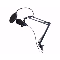 Microphone à condensateur USB - Professionnel - 34 dB - Filtre anti-pop - Bonnette anti-vent
