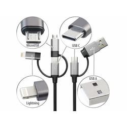 Câble USB-C vers USB-C USB-A Micro-USB et Lightning