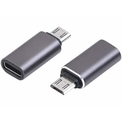 2 adaptateurs USB-C femelle vers Micro-USB mâle