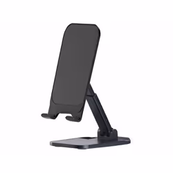 Support universel pliable - Pearl - Smartphone et tablette - Hauteur réglable - Inclinable - Noir