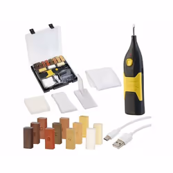 Kit de réparation parquet AGT - WRS-15.plh - Fer rechargeable - 11 bâtons de cire - Blanc
