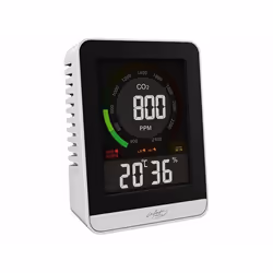 Détecteur de CO2 avec horloge et thermomètre-hygromètre