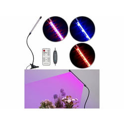 Lampe horticole LED - Lunartec - PL-350 - Rouge et bleu - Col de cygne flexible - 10 niveaux dintensité