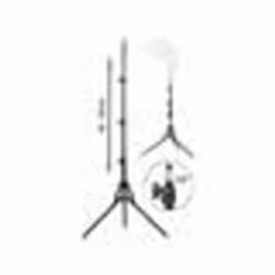 Trépied télescopique - Lunartec - PL 350/355/360 - Hauteur réglable 60-150 cm - Support polyvalent - Noir