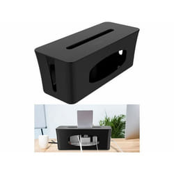 Boîte de rangement - Callstel - Multiprise - Support smartphone - Couleur noire - Esthétique pratique