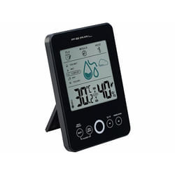 Thermomètre et hygromètre numérique - PEARL - Noir - Alarme moisissure - Grand écran LCD - Facile à utiliser