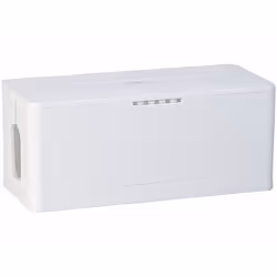 Boîte de rangement - Callstel - Pliable - Couleur blanche - Organisateur de câbles - Design moderne