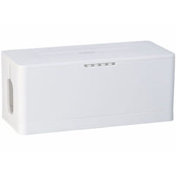 Boîte de rangement - Callstel - Pliable - Couleur blanche - Organisateur de câbles - Design moderne