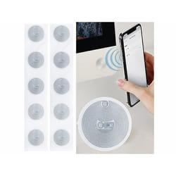 10 stickers NFC compatibles iOS/Android 504 octets