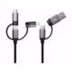 Câble de chargement 14 W et transfert USB-A/C vers USB-C/Micro-USB/Lightning