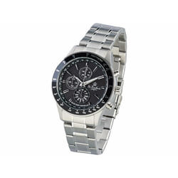 Montre radio-pilotée solaire pour homme - coloris argenté