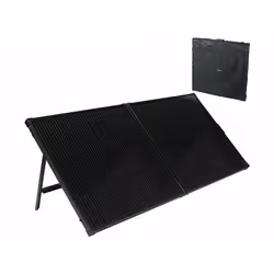 Panneau solaire pliable 240 W - REVOLT - Monocristallin - Noir - Énergie autonome - Camping