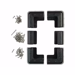 Matériel de fixation pour panneau solaire en aluminium - coloris noir