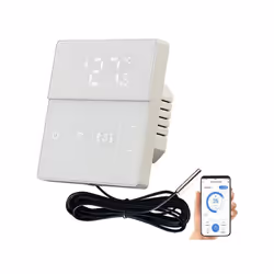 Thermostat connecté et intelligent pour chauffage au sol - REVOLT - Blanc
