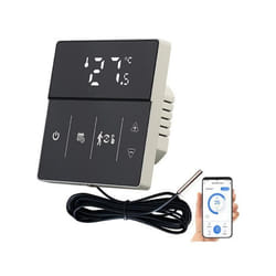 Thermostat connecté et intelligent pour chauffage au sol - REVOLT - Noir