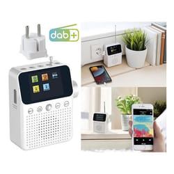 Radio secteur DAB+/FM MPS-820.bm avec détecteur de mouvement - VR-RADIO - Blanc - 22 W RMS - Bluetooth 5.0