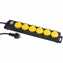 Multiprise dextérieur étanche 6 prises