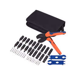 Kit de connexion 44 pièces raccords compatible avec MC4 avec pince à sertir