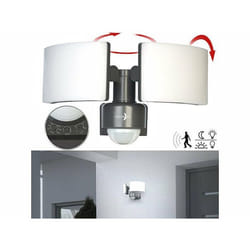 Double projecteur LED mural dextérieur 3200 lm avec capteur PIR