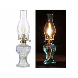 Lampe à pétrole tempête rétro - 32 cm