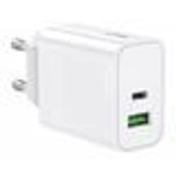 Adaptateur secteur USB-C - Revolt - 30 W - Power Delivery - Quick Charge - Blanc