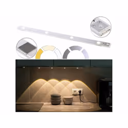 Réglette LED - Lunartec - Détecteur de mouvement - 140 lm - Rechargeable USB - Blanc