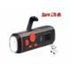 Radio FM DOR-320 - infactory - Dynamo - Lampe de poche LED - Rechargeable - Compacte
