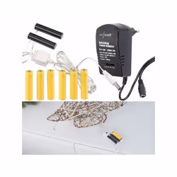 Adaptateur secteur universel avec piles factices AAA pour alimentation continue