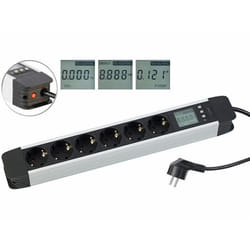 Multiprise - revolt - 6 prises - écran LCD - wattmètre - 3680 W