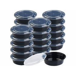 20 boîtes de conservation rondes avec couvercles – 900 ml
