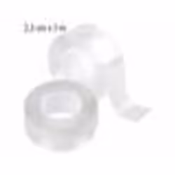 Ruban adhésif double face - AGT - 25 cm x 3 m - Transparent - Multi-usages - Réutilisable