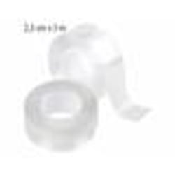 Ruban adhésif double face - AGT - 25 cm x 3 m - Transparent - Multi-usages - Réutilisable