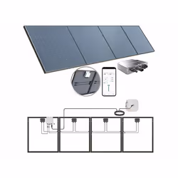 Kit solaire - REVOLT - 400 W - 4 panneaux monocristallins - Application ELESION - MPPT intégré