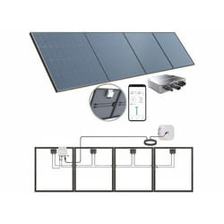 Kit solaire - REVOLT - 400 W - 4 panneaux monocristallins - Application ELESION - MPPT intégré