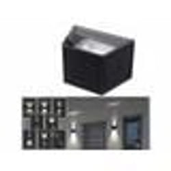 Applique murale LED solaire - Lunartec - Double faisceau - Éclairage up & down - IP54 - Énergie solaire