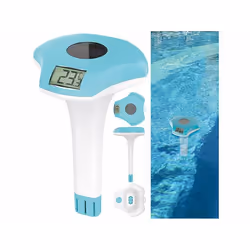 Thermomètre de piscine - Infactory - PT-160 - Solaire - Écran LCD - Étanche IPX8