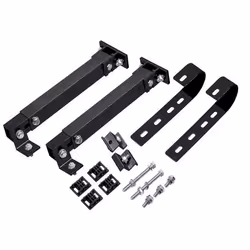 Supports de balcon pour panneaux solaires - noir