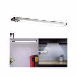 Réglette LED - Lunartec - 23 cm - Rechargeable USB - Détecteur de mouvement - 80 lm