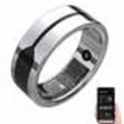 Bague connectée fitness coloris argenté – taille 8 (US) / 57/58 (FR)