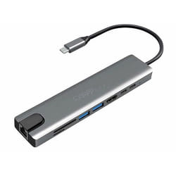 Hub USB-C - Callstel - 8 ports - HDMI 4K - Lecteur de cartes - RJ45