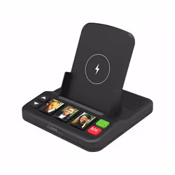 Station pour téléphone mobile avec fonction SOS recharge à induction et numérotation rapide