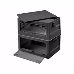 Boîtes de rangement - Xcase - AB-130 - 2 pièces - 45 L - Pliables - Noir