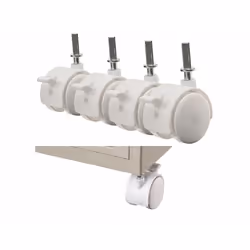 Roulettes - Xcase - AB-100/AB-130 - Lot de 4 - Installation facile - Couleur blanche