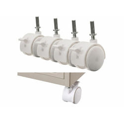 Roulettes - Xcase - AB-100/AB-130 - Lot de 4 - Installation facile - Couleur blanche