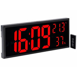 Horloge avec LED rouges