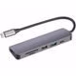 Hub USB-C - Callstel - 6 en 1 - HDMI 4K - Power Delivery - Aluminium