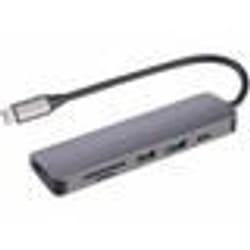 Hub USB-C - Callstel - 6 en 1 - HDMI 4K - Power Delivery - Aluminium