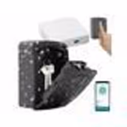 Boîte à clés connectée - XCase - SAF-200.app - Empreinte digitale - Passerelle wifi - Métal blanc