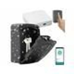 Boîte à clés connectée - XCase - SAF-200.app - Empreinte digitale - Passerelle wifi - Métal blanc